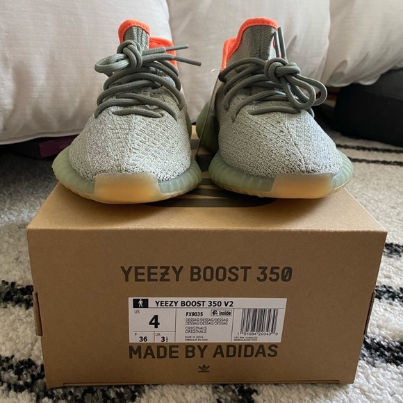 Yeezy 350 Boost - Desert Sage - Size 4 men - Picture 2 of 7